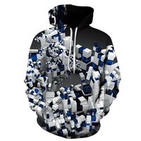 E-Baihui 2021 Colorido Bubble Padrão 3D Camisola Masculina, Europeia e Americana Estilo Redondo Pescoço Solto Pullover Top MT011
