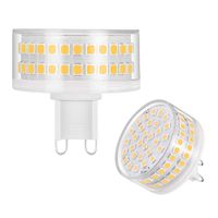 LED kısılabilir G9 lambası AC110V 220V 8W 90Leds SMD 2835 kristal avize spot değiştirme 30W 40W 50W halojen lamba