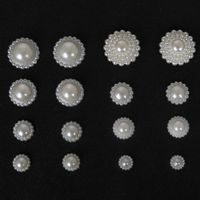 20-200 stücke Elfenbein Farbe Flatback Hälfte Runde Handwerk ABS Imitation Pearl Harz Scrapbook Perlen für DIY Dekoration