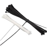 100 unids auto-bloqueo nylon cables, negro, blanco, pequeño, medio, tipo grande, alambre de unión, cable con línea de consolidación de almacenamiento