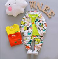 3pcs Toddler Baby Boy Clothes Outfits Hooded Coat+ T Shirt+ Pa...