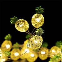 Noel Cadılar Bayramı Dekoratif ananas Işıklar 40 LED Hava 8Mode Kapalı ve Açık Uzaktan Kumanda Bakır Tel Lambası 10071