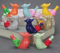 Party Favor 300 teile / los Vogel Form pfeife kinder keramik wasser okarina arts and crafts kind geschenk für viele stiles sn1310