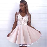 2020 New Short Homecoming Dress Dusty Pink Spaghetti Straps Juniors Sweet 15 Graduation Cocktail Party Dress Plus Size Custom Made BC2431