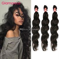 Glamouröse brasilianische menschliche Haarwebart Bündel Natürliche Welle Wellenförmige Haarbündel 3 Stück Los Brasilianisches Haar-Webart für schwarze Frauen
