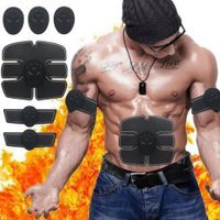 Músculo Abdominal elétrica Estimulador Gym Fitness Exerciser instrutor inteligente adesivos Pad Formação Corpo Massagem Belt para Unisex