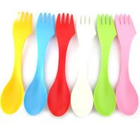 Set di forchette per cucchiai in plastica set di posate da tavolo resistenti al calore esterno portatile YSJ23