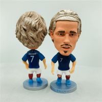 Soccerwe 2 55 дюймов футбольные звездные куклы Griezmann Pogba Kylian Raphael Golo Figures Mini Cup 2020 Коллекции игрушки подарки352R