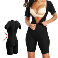 do BNC Mulheres Slimming Body Shapers Neoprene Sauna Suit Sexy Bodysuit Leg Fajas cintura instrutor Shapewear Zipper Plus Size