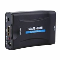 1080P SCART Converter Adaptador de vídeo de áudio upscale para HDTV Sky Box Stb para smartphone HD TV DVD mais novo