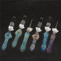 Smoking Glass Nectar Kit da collezione con suggerimenti al quarzo DAB Straw Oil Rigs Tubo in silicone