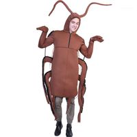 Cospaly divertido diseño en trajes de la mascota de la comida rápida Festival de Moda Unisex Estilo fresco ropa ocasional Cucaracha Impresión de Halloween