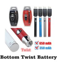 PRETAFATO Twist VV Battery Carregador Kit Bottom 350 650mAh Ajustável Vaia Vape Pen Blister