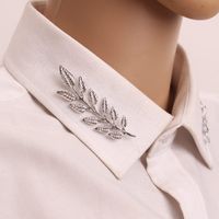 Europejski styl vintage liści shirt garnitur kołnierz pinezka koszula akcesoria kobiety mężczyźni garnitur lapel pin broszka złoto srebrny hurtownie