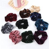 10 Color Women Girls Winter Cloth Elastic Ring flower Hair T...