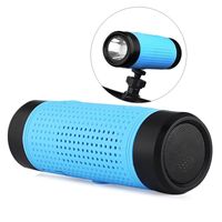 Beste Outdoor Wasserdichte Fahrradlicht Taschenlampe Wireless Bluetooth Lautsprecher Sound Box für Mountainbike-Spalte Bluetooth-Unterstützung TF FM-Radio