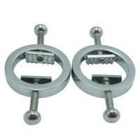 New female Stainless Steel adjustable torture play Clamps me...