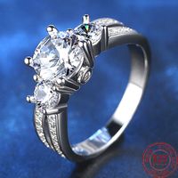 Classic Luxury 1. 5ct CZ Diamant Wedding Engagement Rings for...