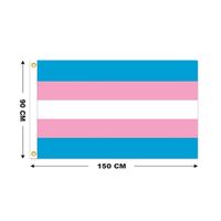 Orgulho do Transgender flag 3x5ft 150x90cm Impressão Poliéster Bandeira alegre do Clube Sports Outdoor Indoor Com 2 guarnições de latão, frete grátis