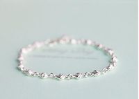 Roses simple silver bracelet, fashion catchy engagement jewe...