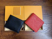 Paris style écossais concepteur portefeuille mens hommes célèbres bourse de luxe toile spéciale multiple courte petit portefeuille bifold avec la boîte
