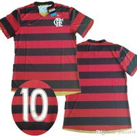 Flamengo rétro 2009 Jerseys de football 2009 08 09 Nom personnalisé Numéro 10 Can Personizal Sponsor complet Big Taille XXL Chemises de football flamand