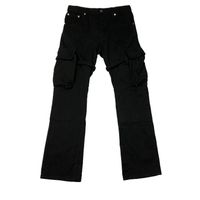 Pantaloni da uomo Pantaloni Cargo Flare Pants Pocket Ribbon Tutas Micro Casual Fashion Fitness High Street