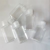Travel Size Kunststoff Filp Flaschen Transparent Eco Friendly leeren Hand Sanitizer Verpackungs-Flasche Kosmetik Vorratsgläser 60ml 0 59yj E19