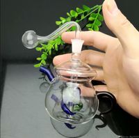 teiera di vetro classico vaso di sigarette all'ingrosso Bong Oil Burner Pipe bicchiere d'acqua tubo di olio Rigs fumatori Fre