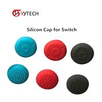 Syytech Anti-Rutsch-Silikongriffe deckt Thumb-Stick-Case-Kappe für Nintendo-Switch-Controller 8-Muster-Option ab