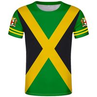 JAMAİKA t shirt diy serbest özel yapılmış isim numara reçel tişört ulus bayrak jm Jamaikalı ülke kolej baskı fotoğraf logosu 0 giyim