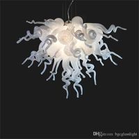 Gratis Luchtverzending Tiffany Stijl 100% Mooie Verlichting Murano Glas Kroonluchter Snelle Verzending Moderne Hanglampen