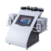 6in1 40k Ultrasonik liposuction kavitasyon 8 Pedler DDLT'nin lipo lazer zayıflama makinesi Vakum RF Vücut Salon Spa Ekipmanları