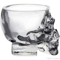 Crystal Skull Head Vodka Wine Shot Glass Drinking Cup 80ML Skeleton Pirate Vaccum Beer Glass Mug