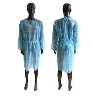 EU Stock isolamento impermeável Roupa Malhas Vestuário de protecção descartáveis ​​Vestidos One Time não tecido ternos tecido respirável de protecção
