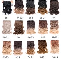 Lans 22 Inch Long Curly Women Clip In Hair Extensions Body W...