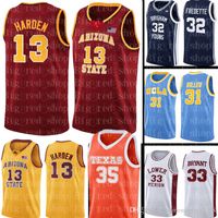 스티치 NCAA 저지 탑 제임스 13 Harden Basketball Jerseys Mens University 저렴한 도매 유니폼 무료 배송 S-XXL