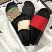 Entwerfer-Sommer-Slipper Männer Frauen Mode Slide Sandale Tiger Green Stripe Slipper Strand Außen Schuhe Fanggerät Grund Flip Flops mit Box
