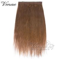 İnsan Saç Uzantıları VMAE Düz Halo Saç Ayaklı # 2 # 4 # 12 # 613 Balık Hattı 140g 12-26 inç Remy Virgin Saç