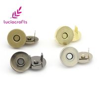 Lucia Crafts 5set / Lot 14mm / 18mm Imán Hebilla Metal Snap Sujetadores Botones DIY Costura Ropa Bolsa Accesorios 004010113