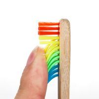Hotel escova de dentes moda casal escova de dentes ambientalmente arco-íris preto branco bambu carvão macio escovadura escova de dentes oral