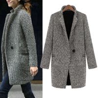 Women Winter Warm Coat Outerwear & Coats Jackets Women Slim Winter Warm Wool Lapel Long Trench Parka Overcoat coats and jackets women 2018Se