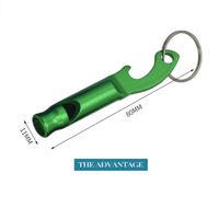 Multifunctional metal Whistle Keychain Aluminum alloy gear tool Emergency Survival whistle For Camping Hiking Training keyring whistle