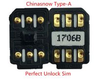Desbloquear cart￣o SIM Novo Chinasnow v2.0 original para ip6-xs (tipo A) com ICCID MCC TMSI Mode Turbo Gevey Pro