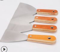 2020 Hot Sale Double Clip Mirror Putty Kniv Paint Putty Blade Wood Handle Marmor Kniv Källa Partihandel Städblad