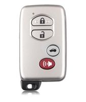 Smart Remote Key Shell Fall Fob 4 Tasten für Toyota carmy Remote Shell Land Cruiser Prado 2010-2015 Wiedereinbau mit Blade-Innen
