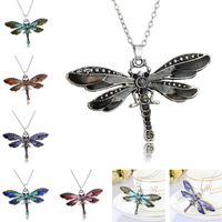 Six- color Dragonfly Creative Necklace Explosion Sweater Chai...