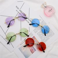 Корейская мода ретро ослепить цвет солнцезащитные очки горячие продажи декоративные очки евро-американские круглые солнцезащитные очки T9C00128