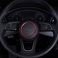 Steering Wheel Circle Decoration Cover Trim Sticker Car Styling For Audi A3 A4 Q3 Q5 A5 A6 A1 Automotive Interior Accessories