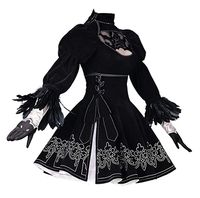 NieR Automata 2B Black Sexy Hollow Lace High Waist Halloween...
